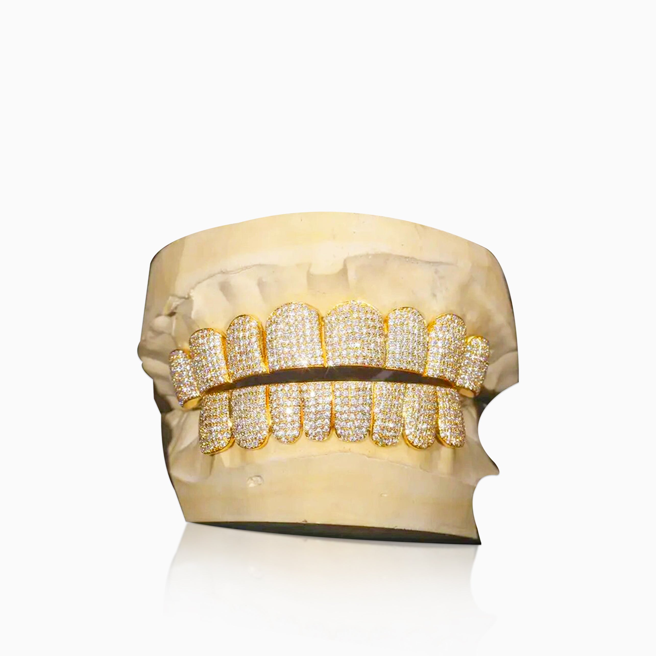 Grillz 8 Dientes Oro 18K