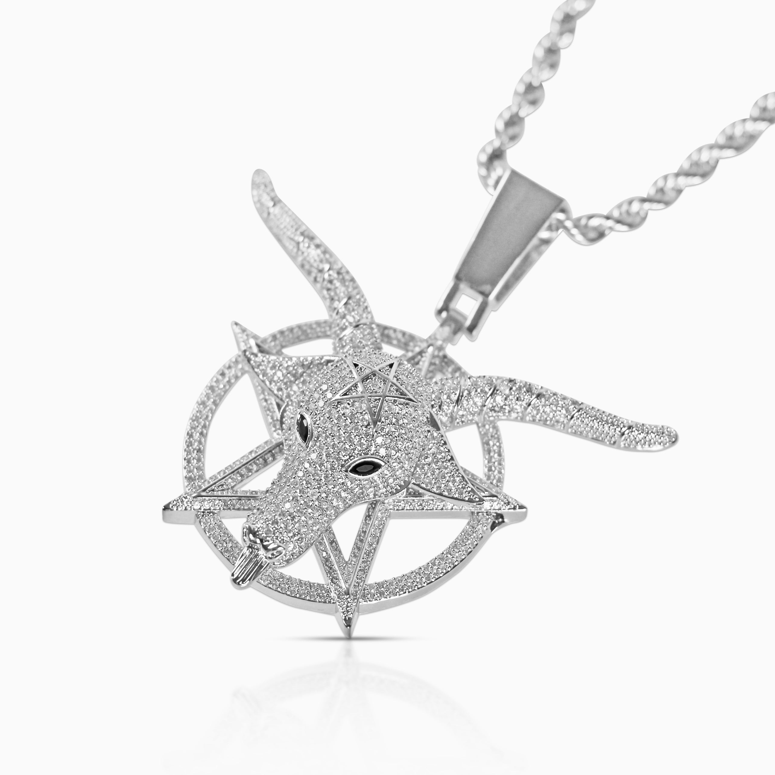 White Gold Goat Pendant