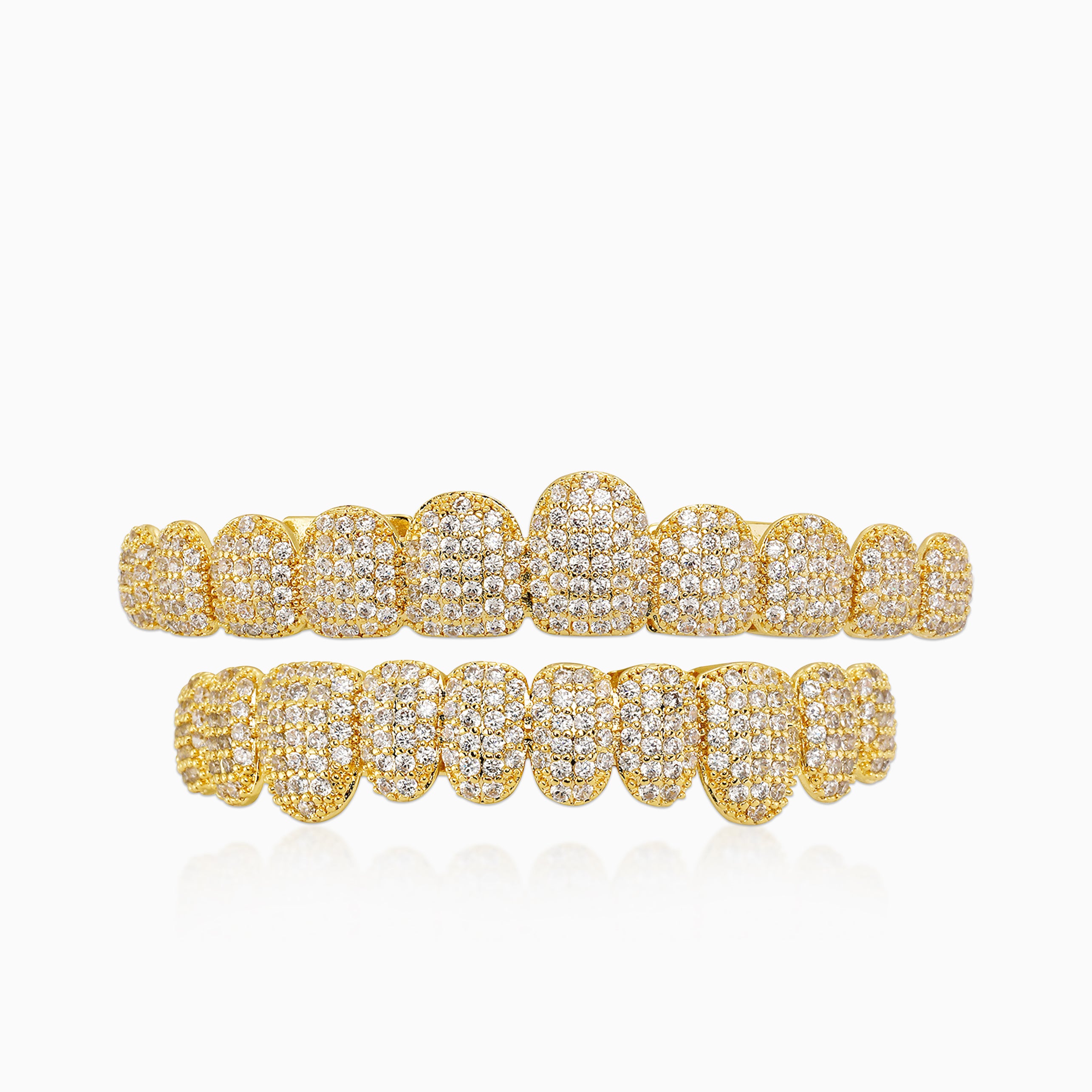 Grillz 10 Dientes Oro 18K