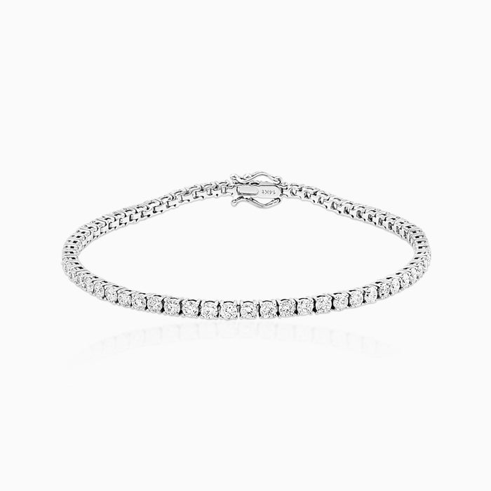 Brazalete Tenis VVS Moissanite + Plata 925