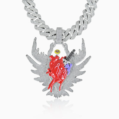 Colgante Rompecorazones Oro Blanco