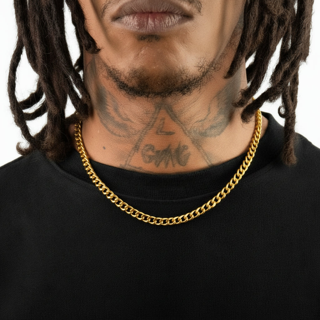 6mm Florida 18K Gold Cuban Chain