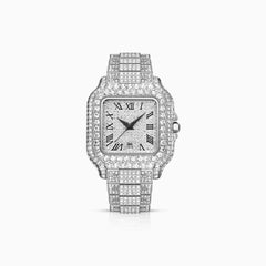 Santoz Deluxe White Gold Watch