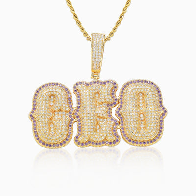 Colgante Personalizado West Max Oro