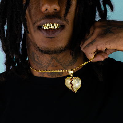 Colgante Corazón Roto Oro 18K