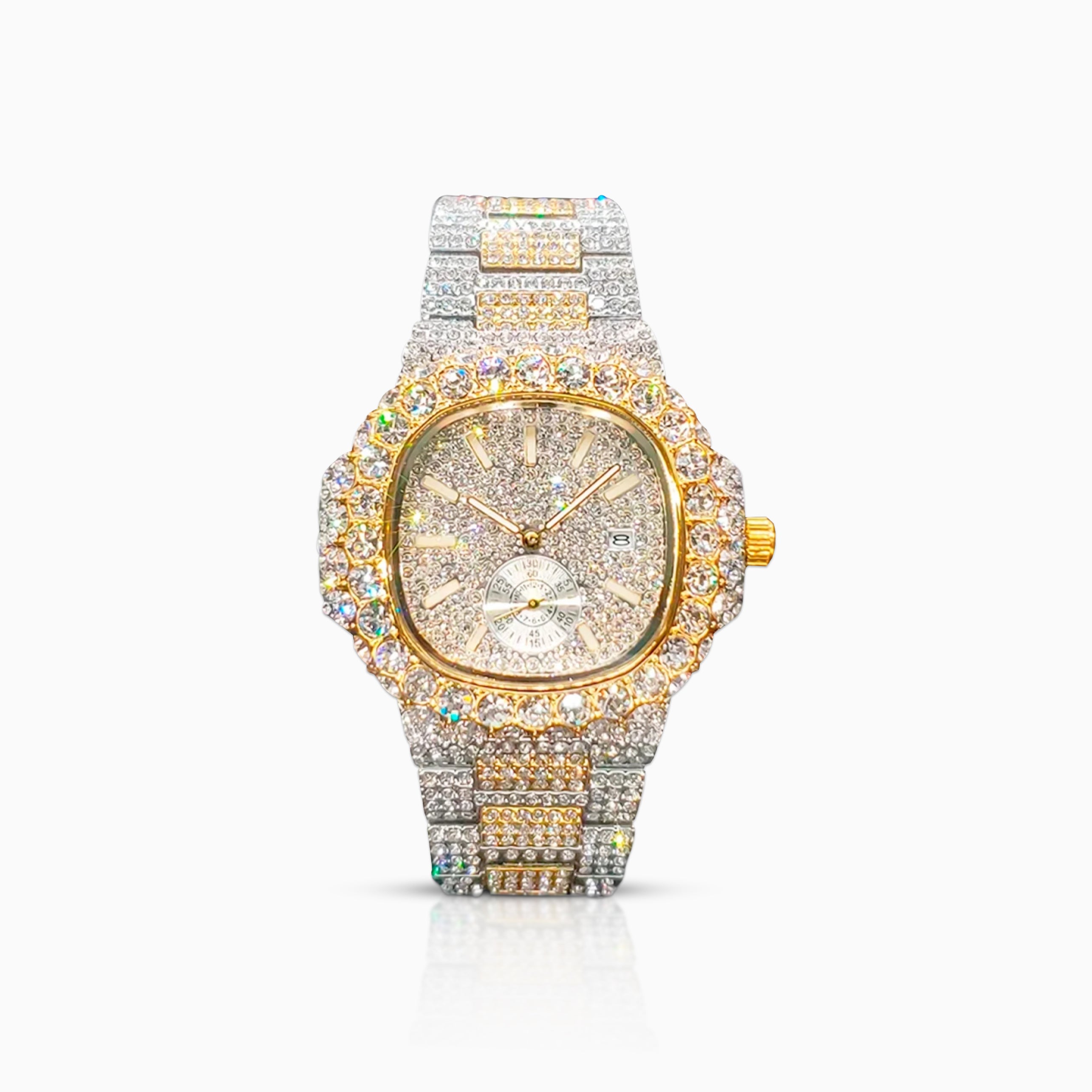 Two-Tone Premium White Gold Watch