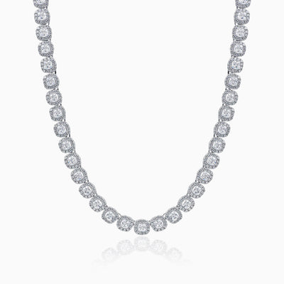 Cadena Baguettes Class 10mm Oro Blanco