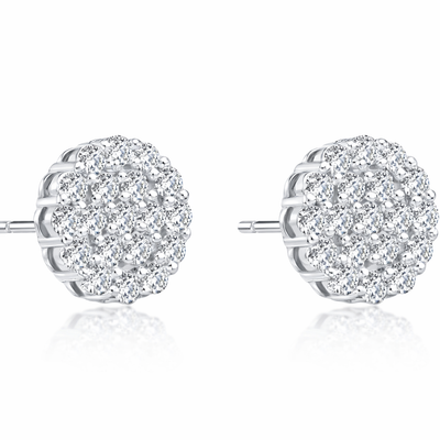 French light luxury earrings oro blanco