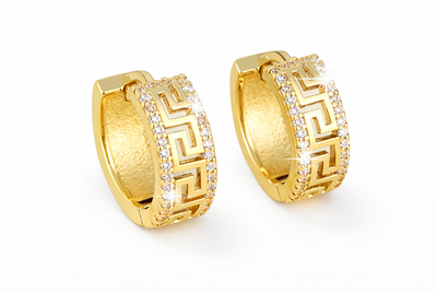 Pendientes Ice Barroco Oro 18K