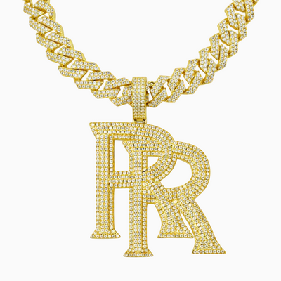 18K Gold Rr Pendant