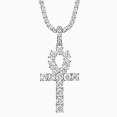 Colgante Ankh Oro Blanco