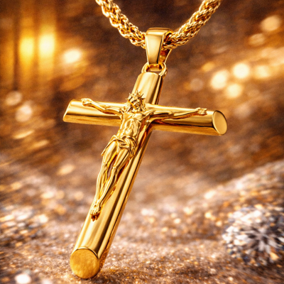 Colgante Crucificado Oro 18K
