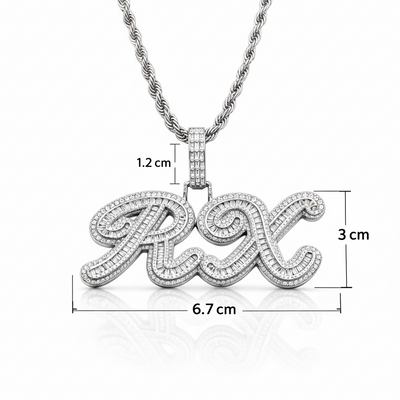 Personalized Baguettes Pendant 1