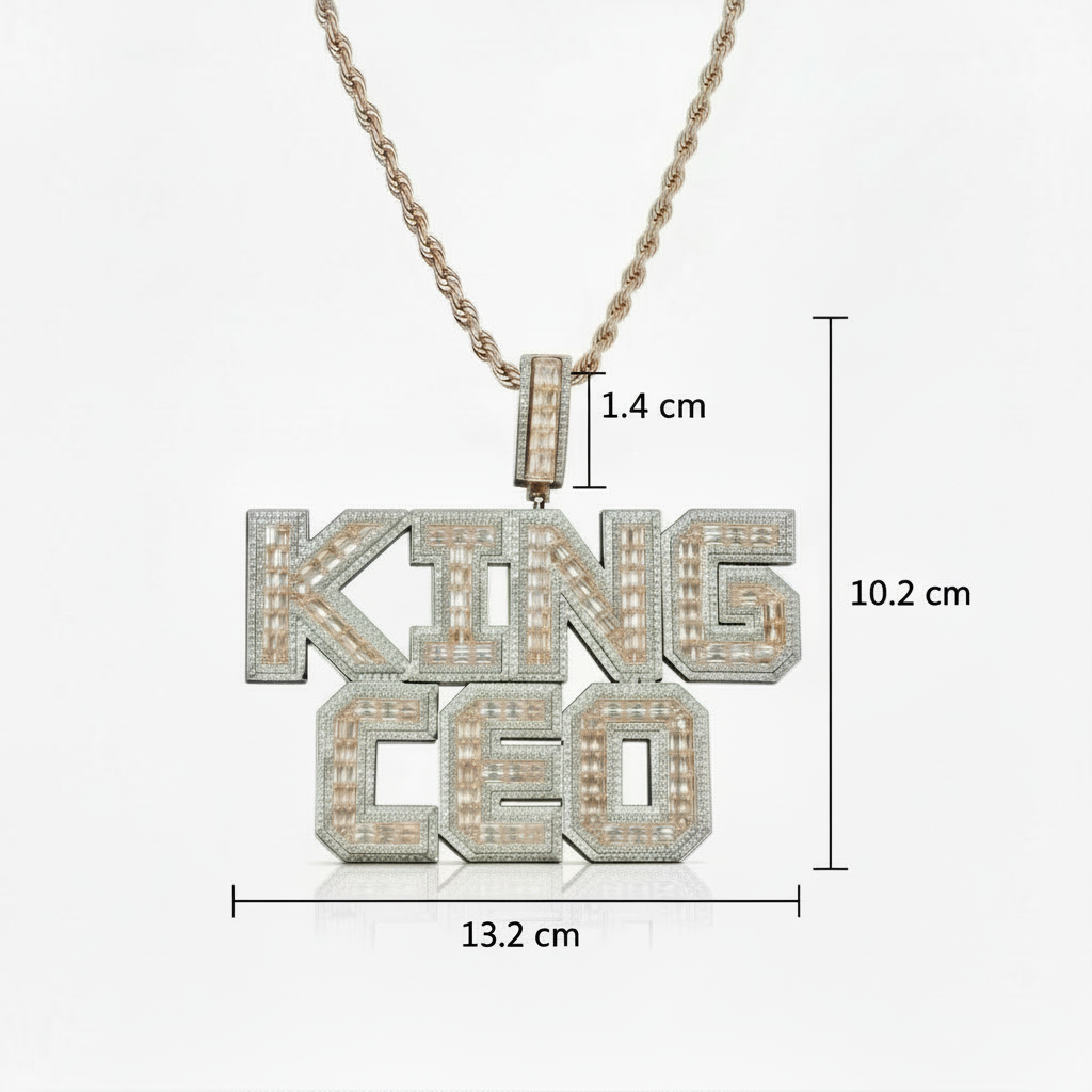 Personalized "TRAPSTAR" pendant | Style #4