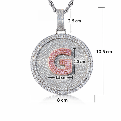 Personalized Round Pendant | Style #6