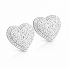 Heart Earrings – 925 Sterling Silver by Ice Baby