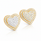 Heart Earrings – 18K Gold by Ice Baby