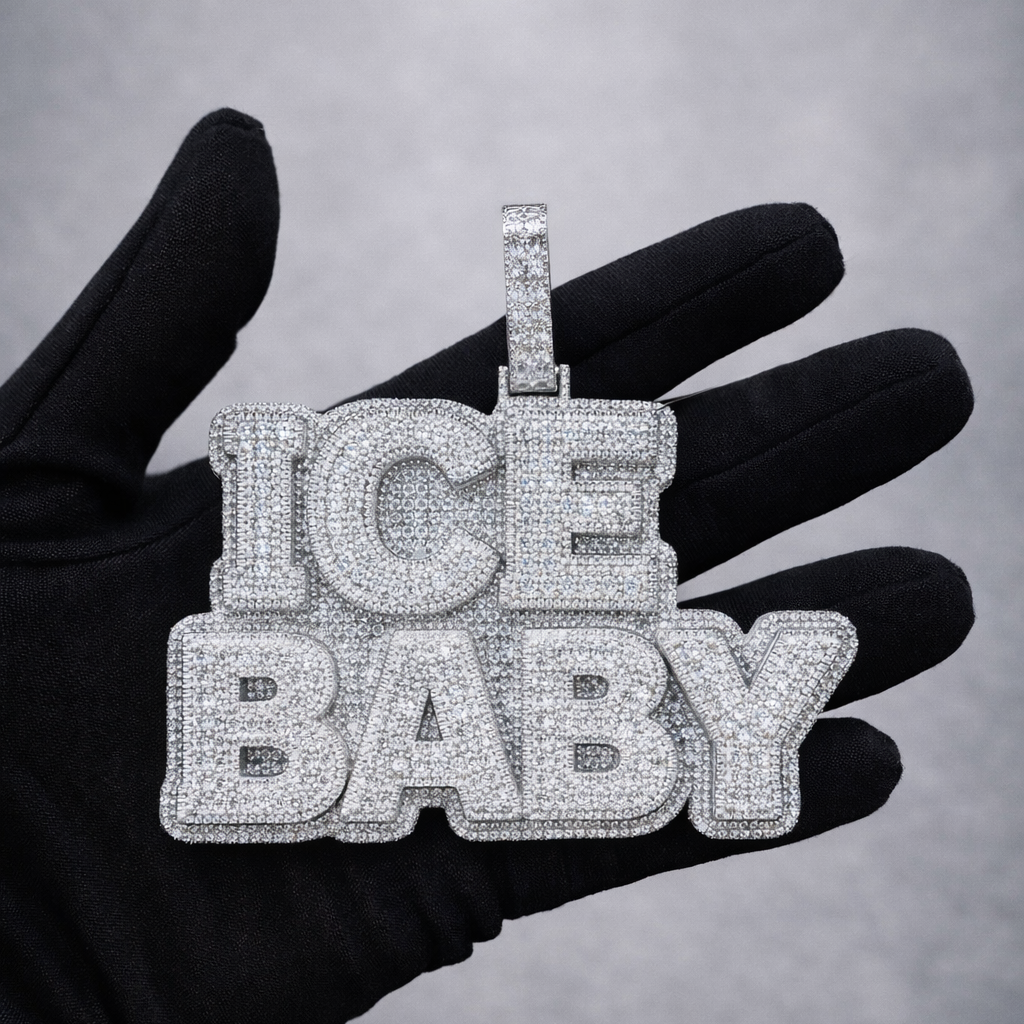 Colgante Personalizado XL Baguettes Oro