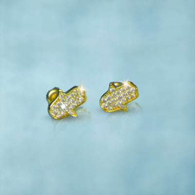 Pendientes Ice Manos Oro 18K
