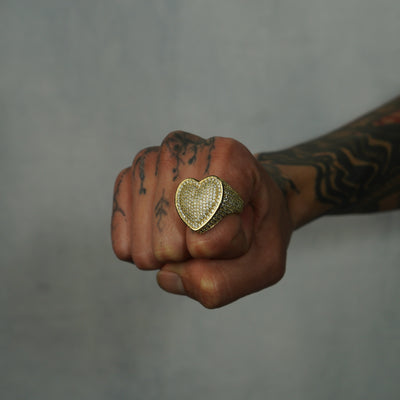 Anillo Ice Corazón Oro 18K