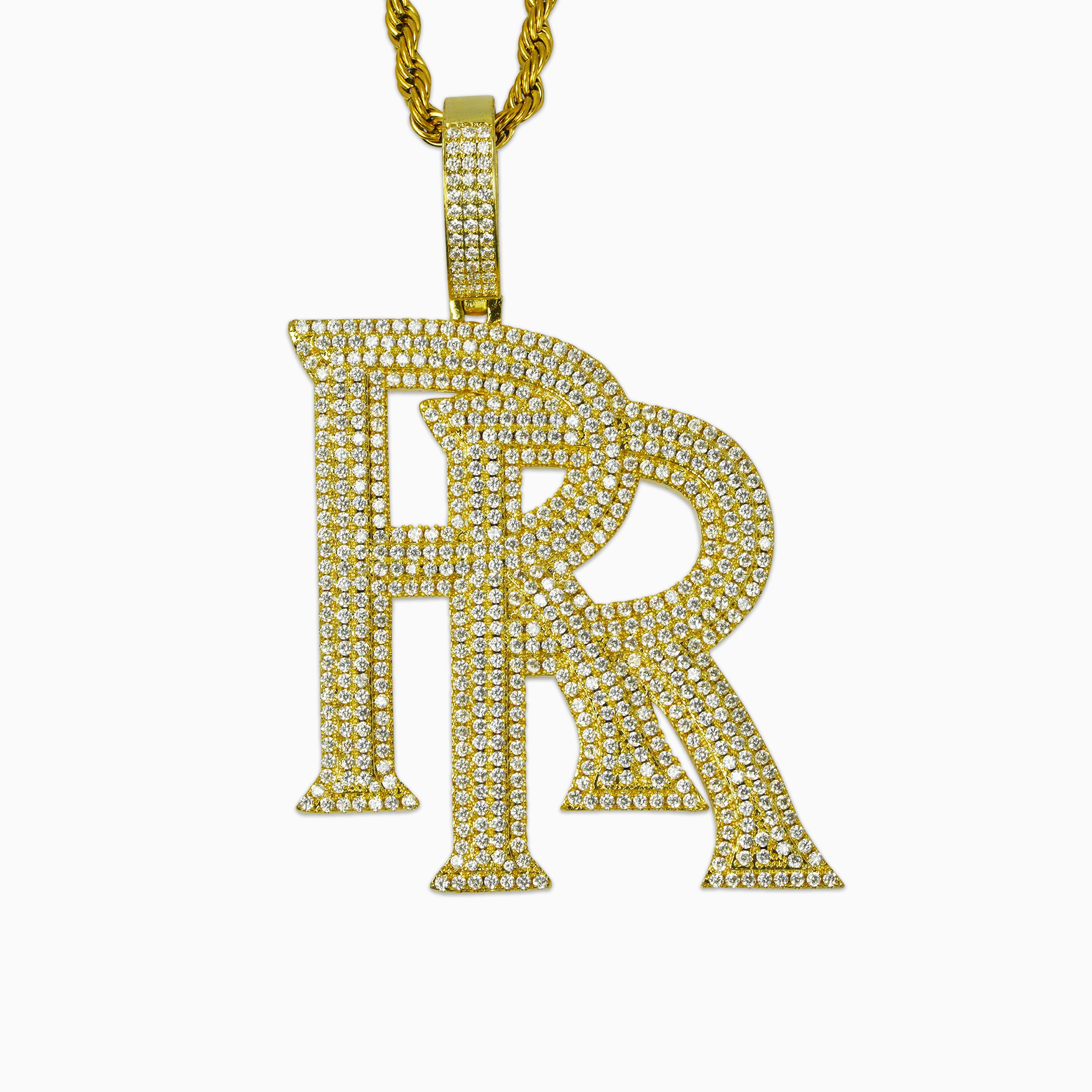 18K Gold Rr Pendant