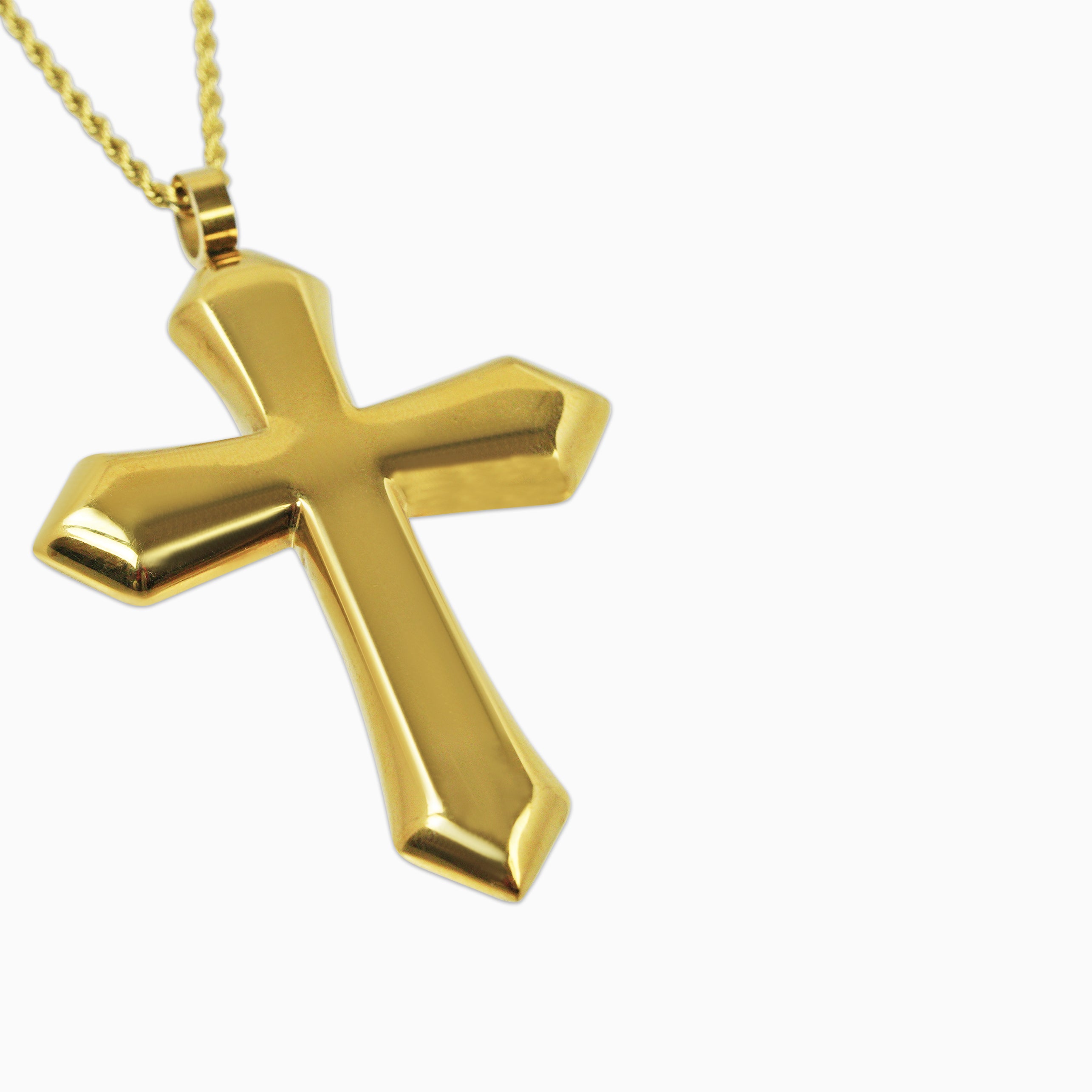 Colgante Cruz Rombo Oro 18K