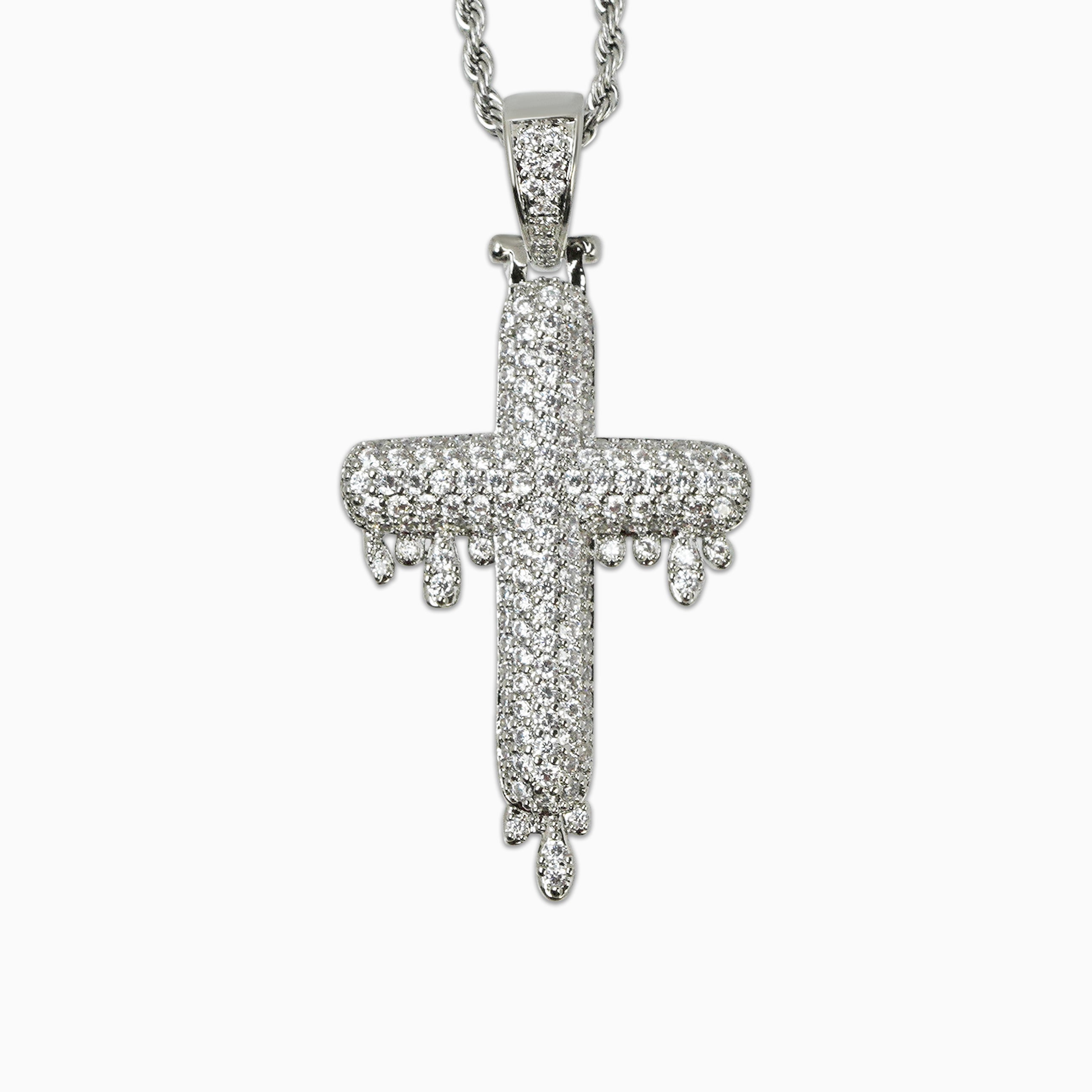DRIPPING CROSS PENDANT