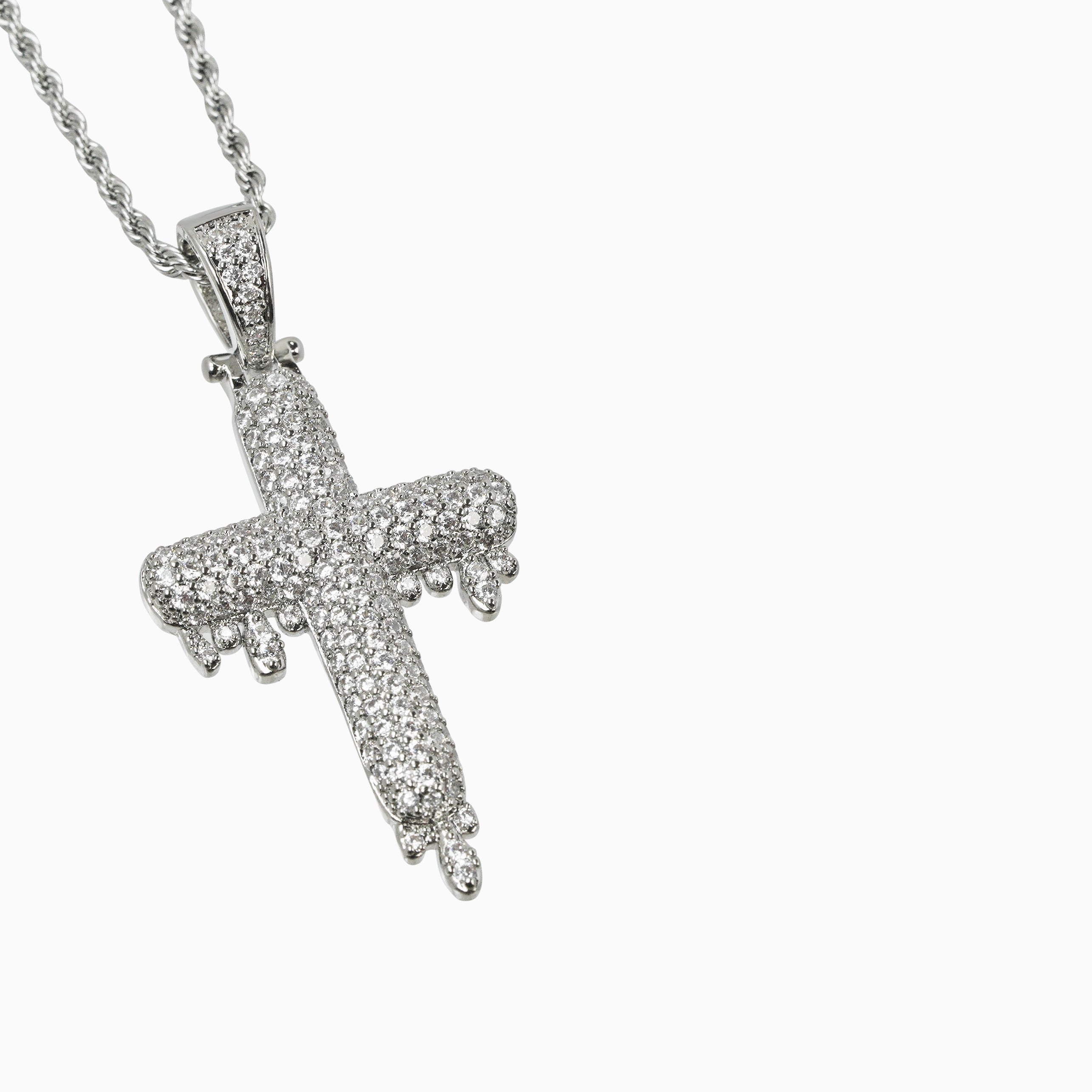 DRIPPING CROSS PENDANT