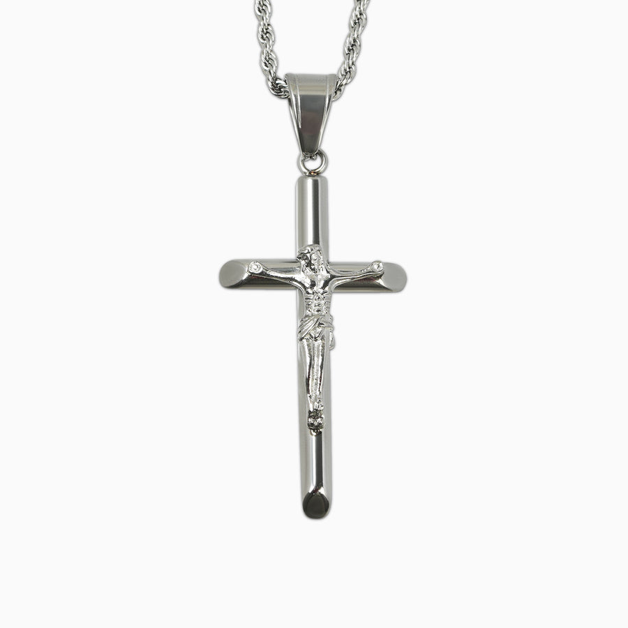 Colgante Crucificado Oro Blanco