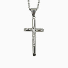 Colgante Crucificado Oro Blanco