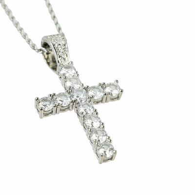 Colgante Cruz Oro Blanco