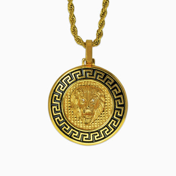 Colgante Medalla León Oro 18K de Ice Baby