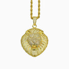 18K Gold Lion Pendant