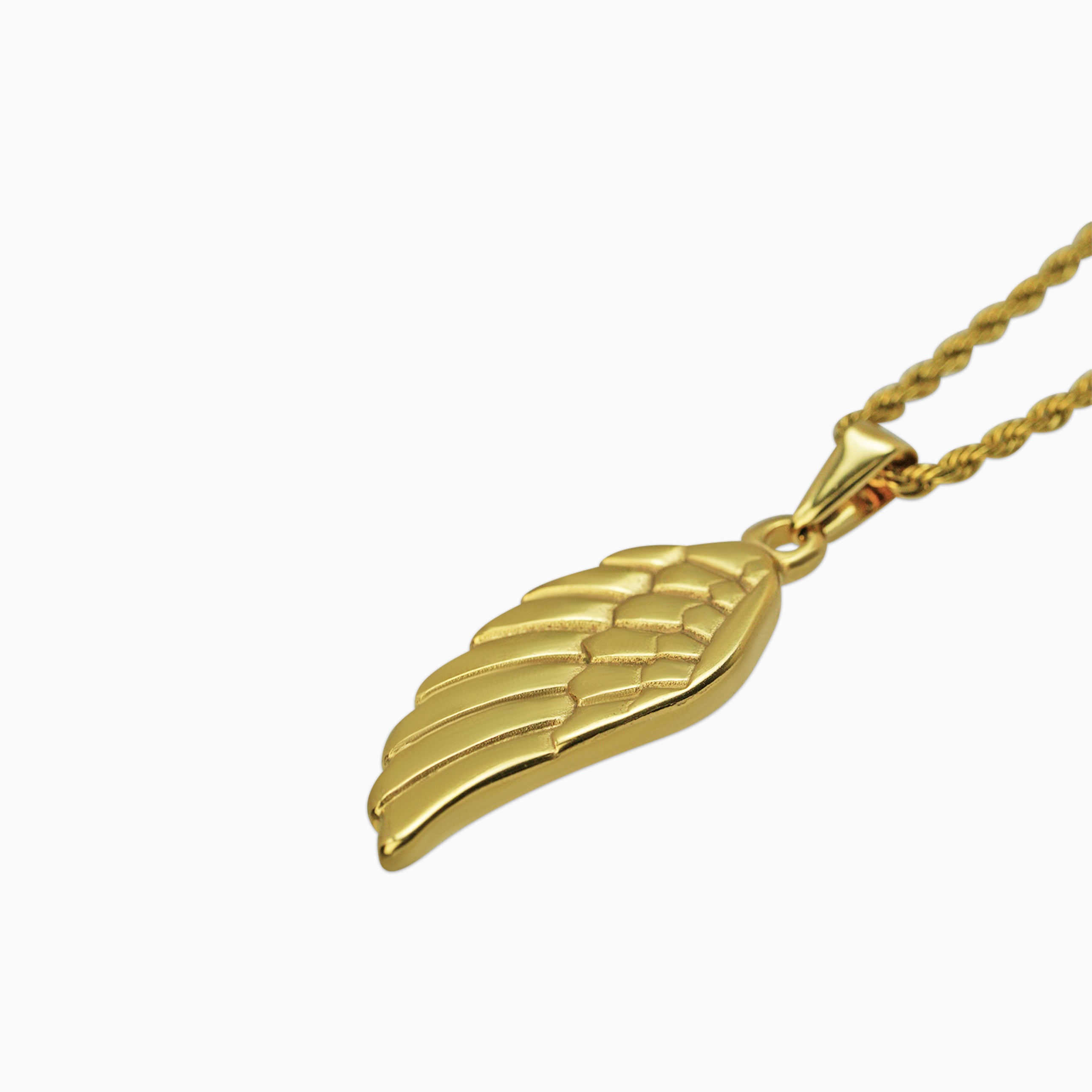 Colgante Alas Basicas De Angel Oro 18K