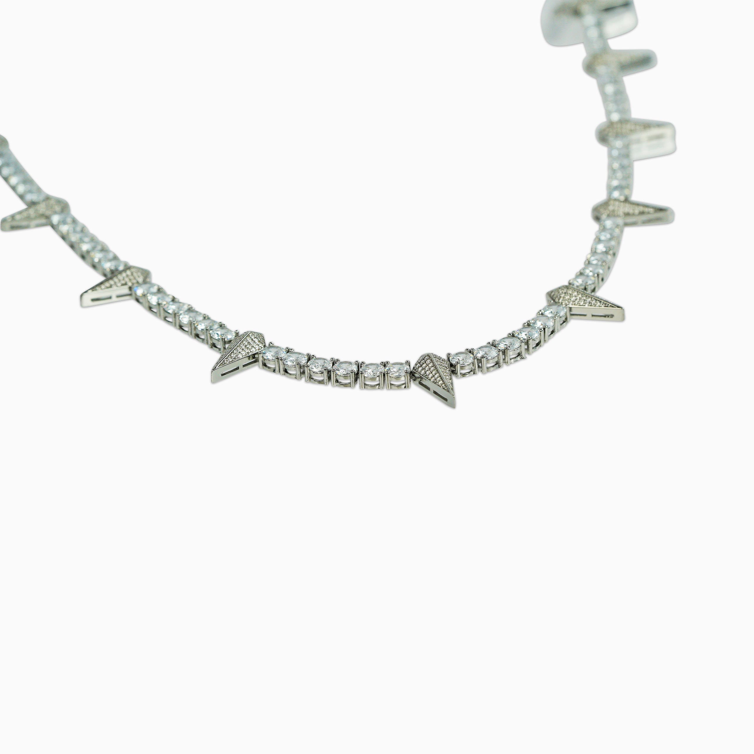 Cadena Tenis Wakanda Plata 5 Mm Oro Blanco