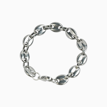 Brazalete Gucci Link 11 mm Oro Blanco de Ice Baby