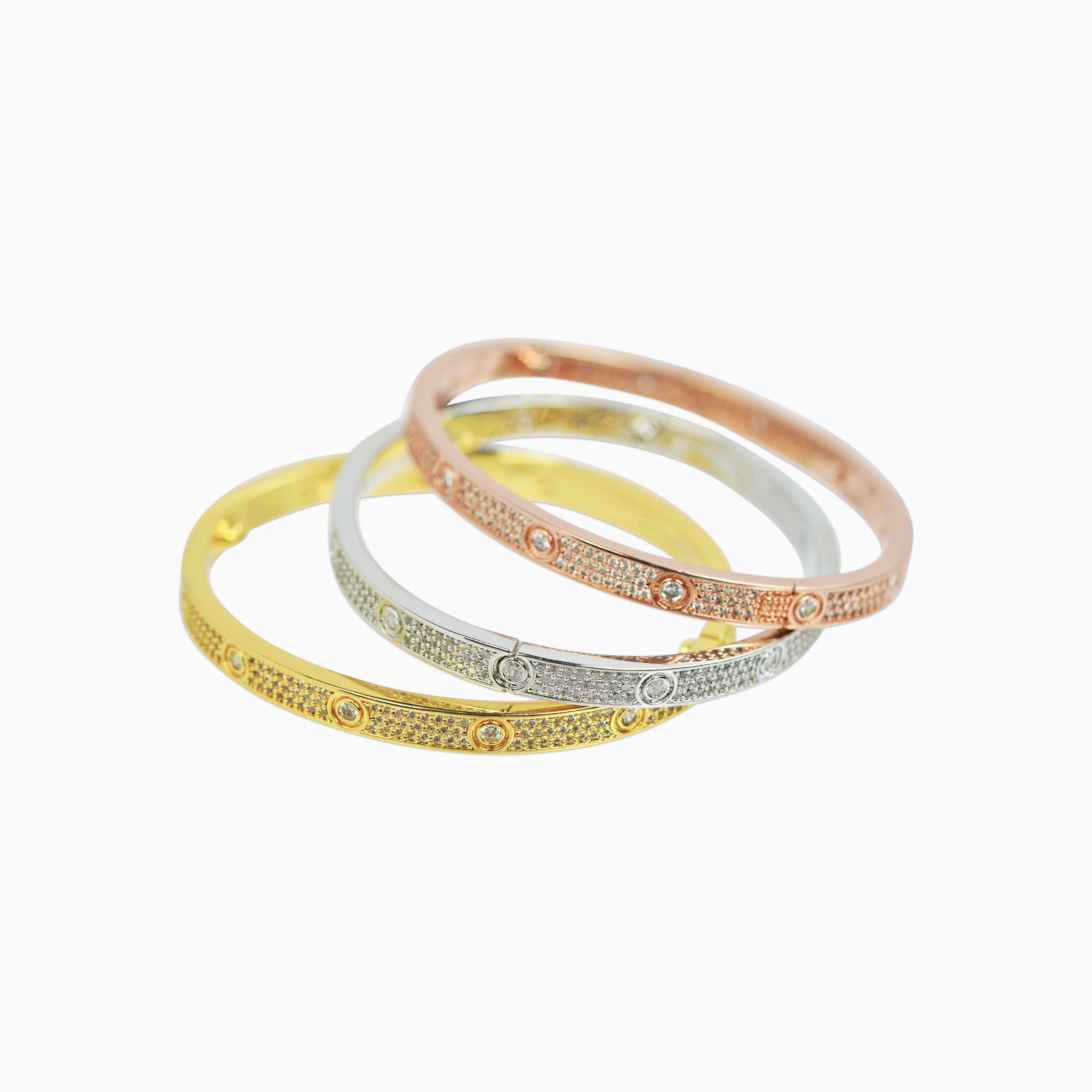 Love Ice White Gold Bracelet for Women