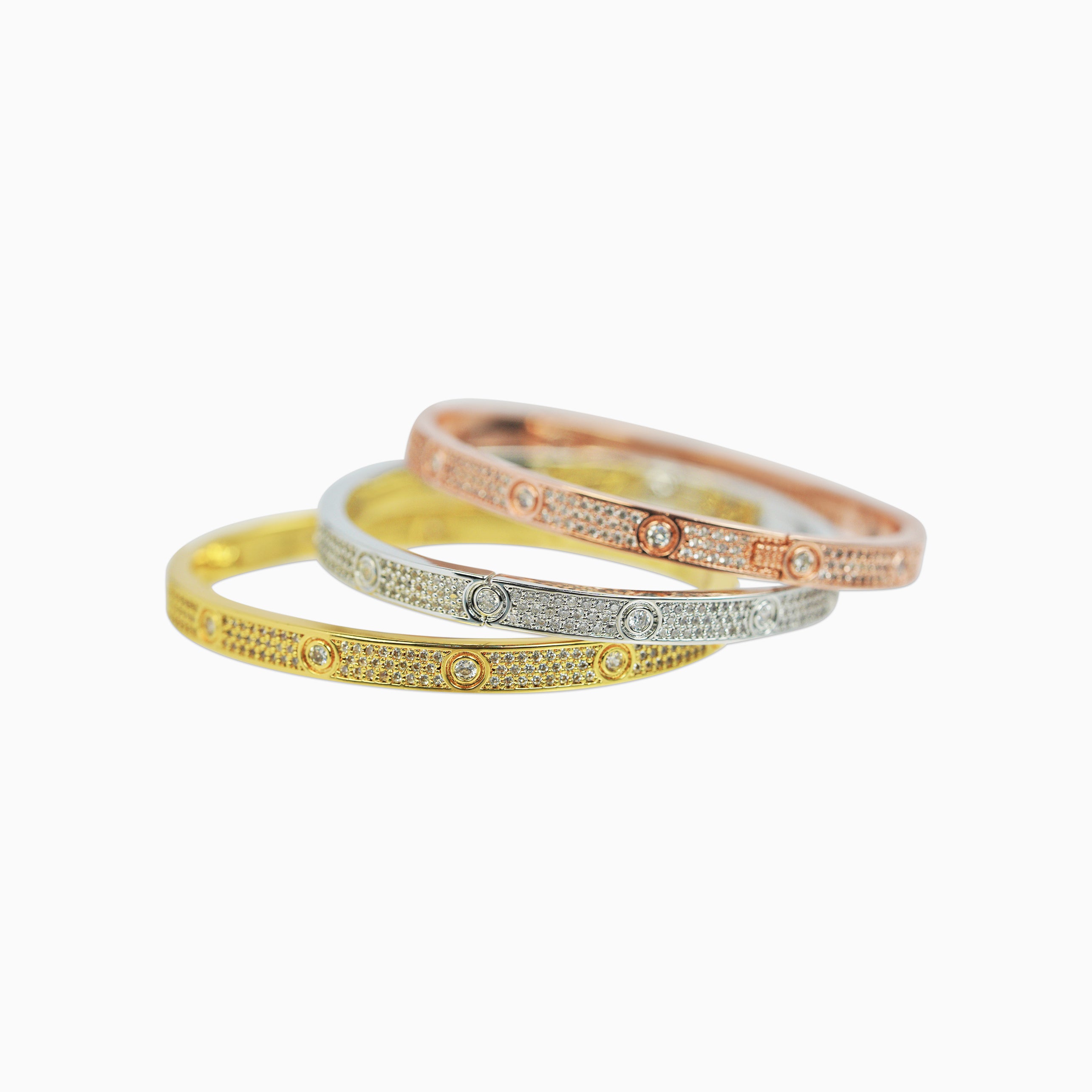 Love Ice White Gold Bracelet for Women