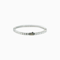 Brazalete Tenis 2.0 Oro Blanco