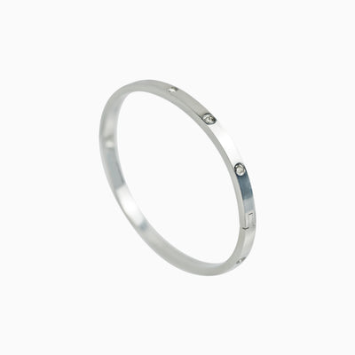 Brazalete Love Oro Blanco Mujer