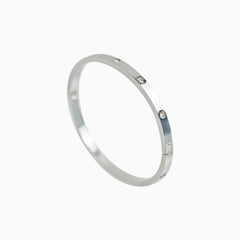 White Gold Love Bracelet for Women