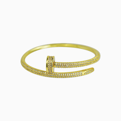 Brazalete Clavo Ice Oro 18K
