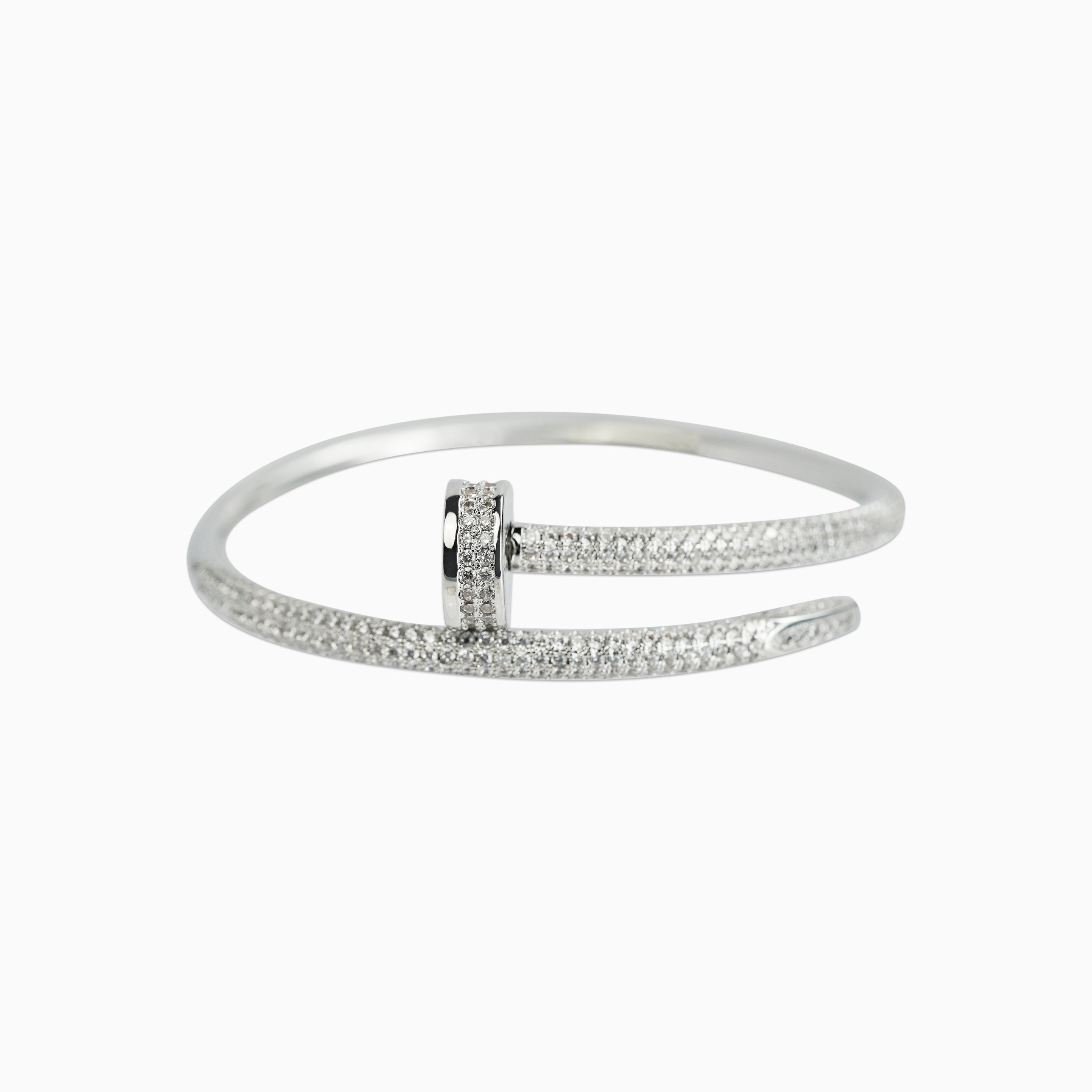 Ice Nail Bracelet White Gold