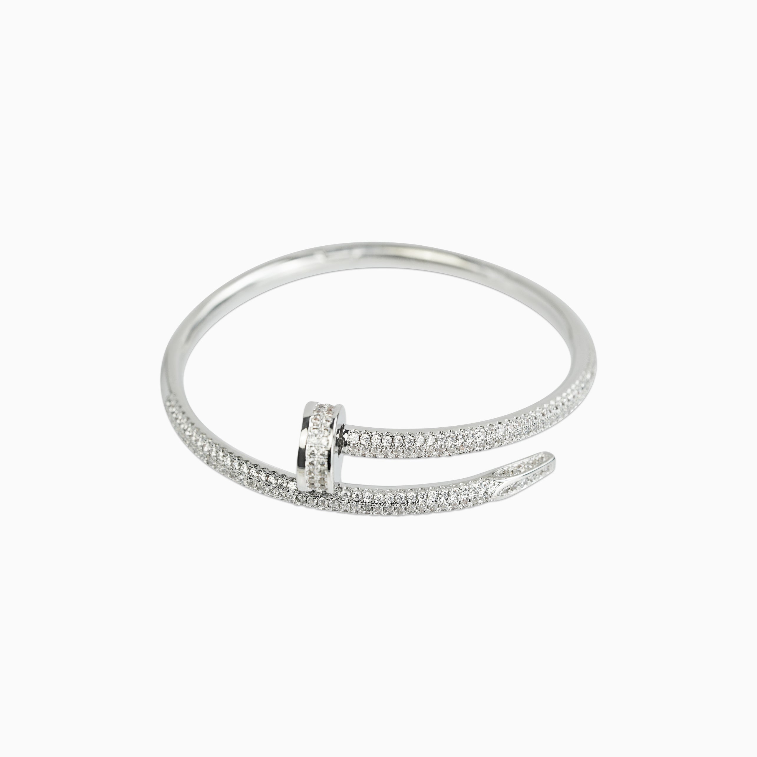 Ice Nail Bracelet White Gold