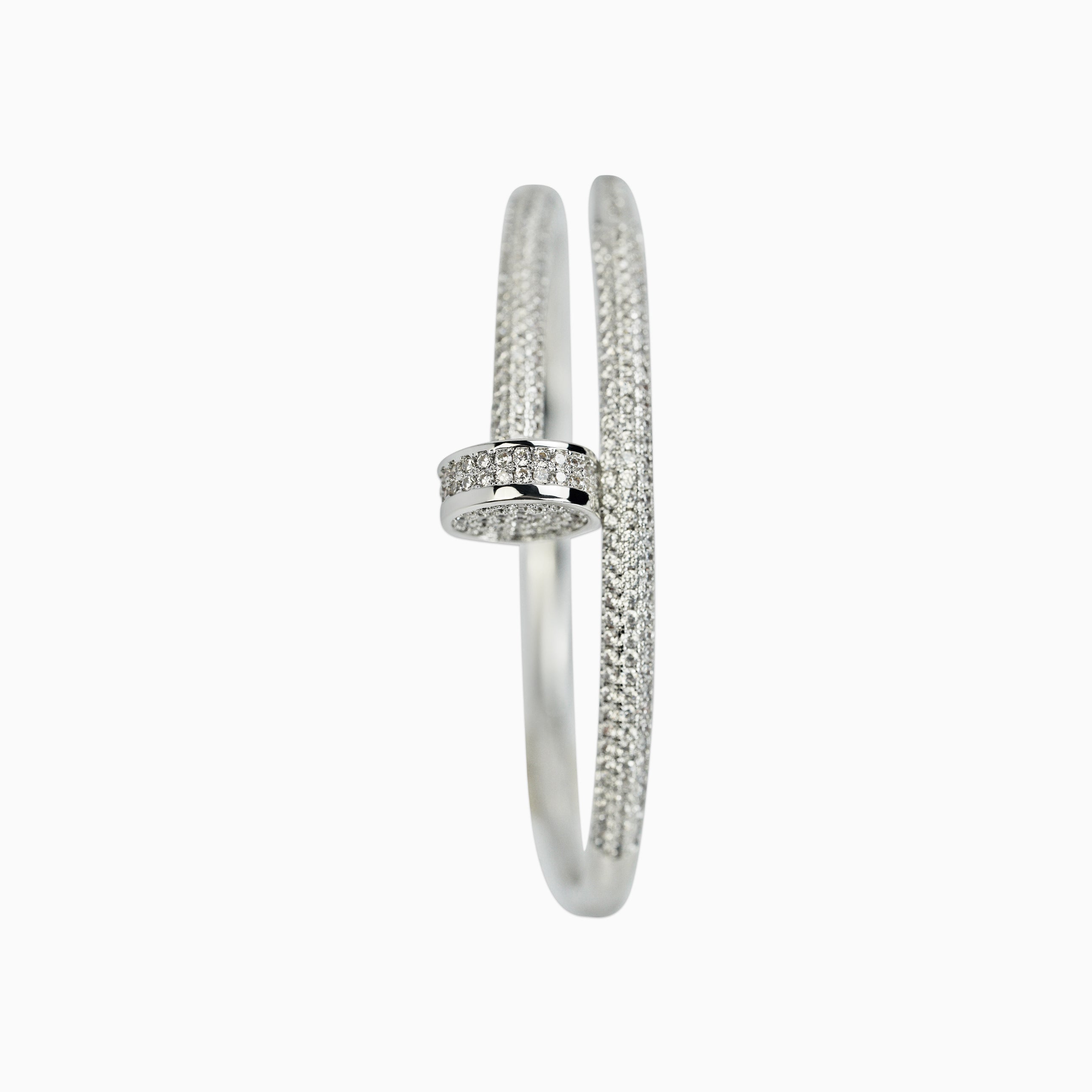 Ice Nail Bracelet White Gold
