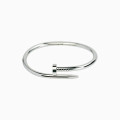 White Gold Nail Bracelet for Women