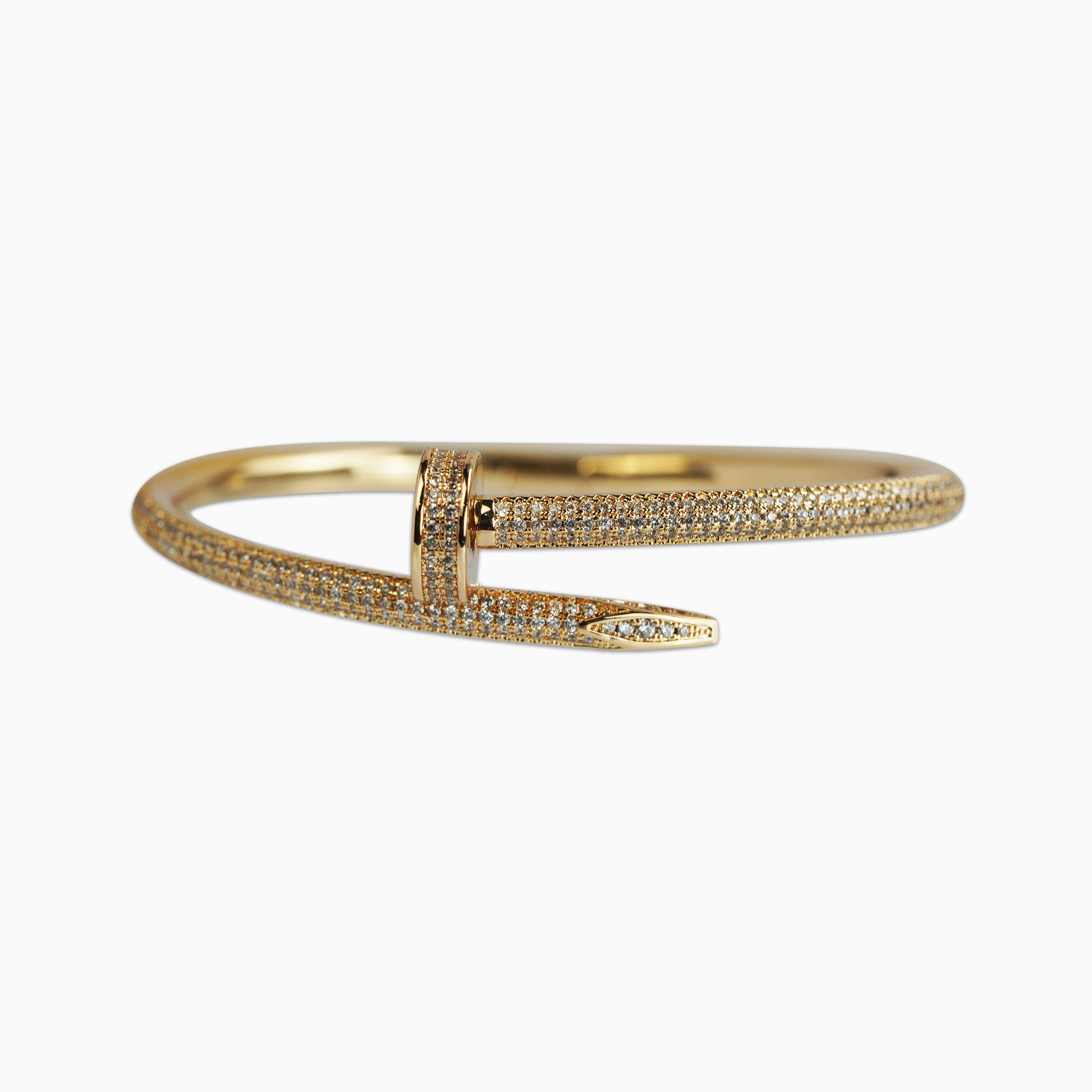 Brazalete Clavo Ice Oro Rosa