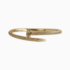 Brazalete Clavo Ice Oro Rosa