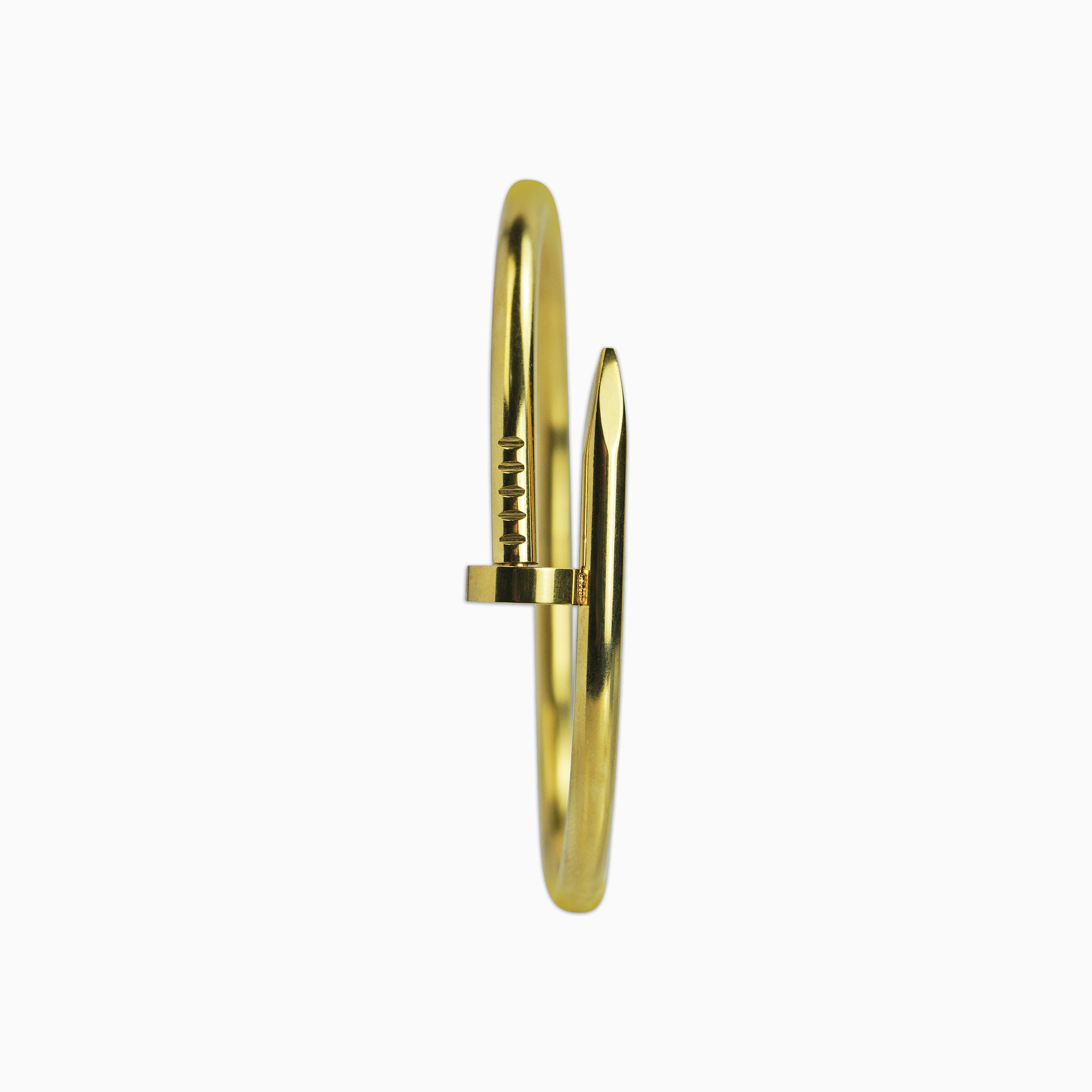 18K Gold Nail Bracelet for Women