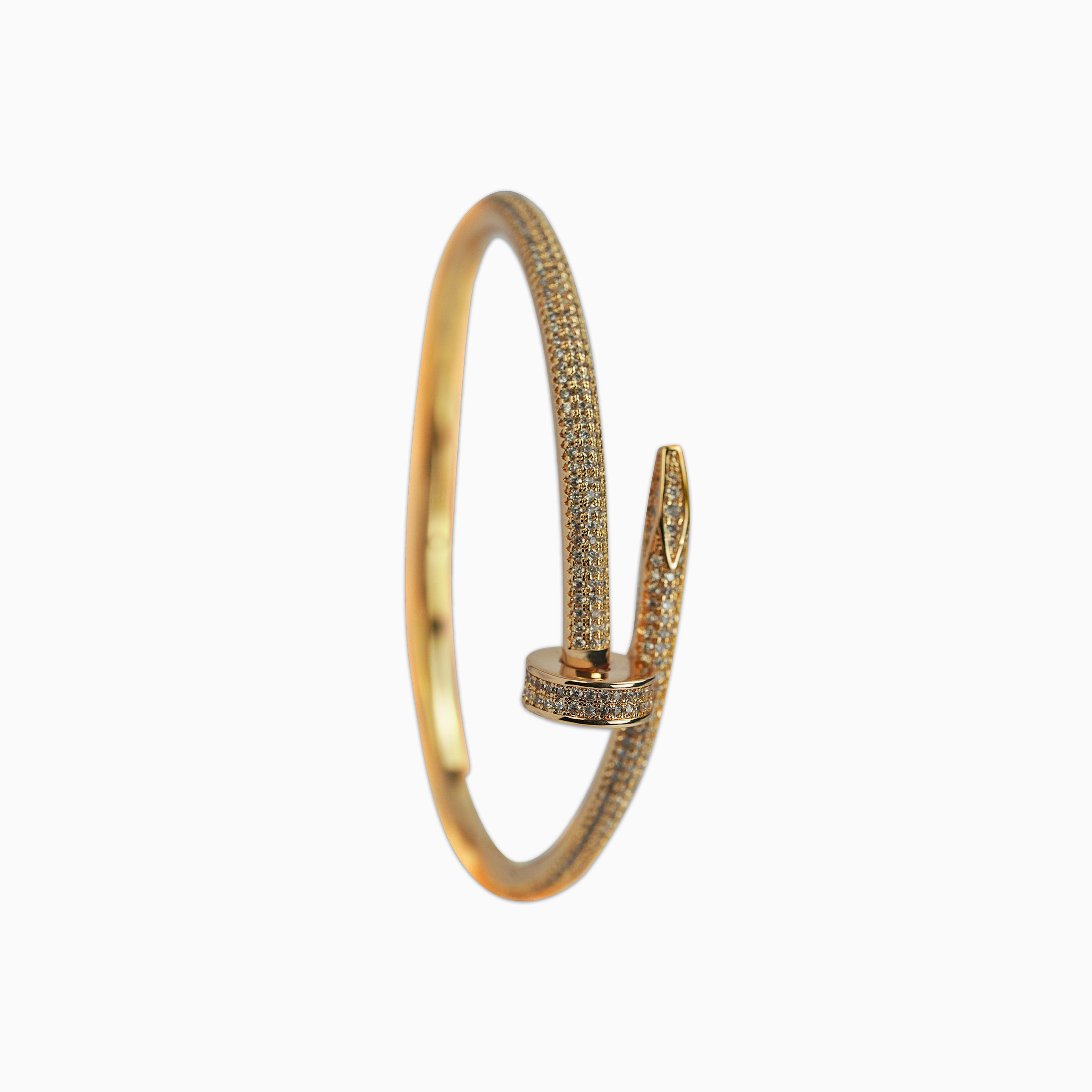 Rose Gold Ice Nail Bracelet